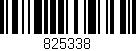 Código de barras (EAN, GTIN, SKU, ISBN): '825338'