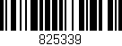 Código de barras (EAN, GTIN, SKU, ISBN): '825339'