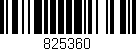 Código de barras (EAN, GTIN, SKU, ISBN): '825360'