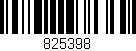 Código de barras (EAN, GTIN, SKU, ISBN): '825398'