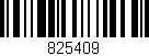 Código de barras (EAN, GTIN, SKU, ISBN): '825409'
