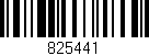 Código de barras (EAN, GTIN, SKU, ISBN): '825441'