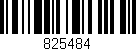 Código de barras (EAN, GTIN, SKU, ISBN): '825484'