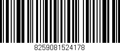 Código de barras (EAN, GTIN, SKU, ISBN): '8259081524178'