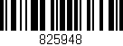 Código de barras (EAN, GTIN, SKU, ISBN): '825948'