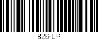 Código de barras (EAN, GTIN, SKU, ISBN): '826-LP'