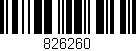 Código de barras (EAN, GTIN, SKU, ISBN): '826260'