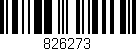 Código de barras (EAN, GTIN, SKU, ISBN): '826273'