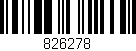 Código de barras (EAN, GTIN, SKU, ISBN): '826278'