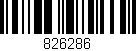 Código de barras (EAN, GTIN, SKU, ISBN): '826286'