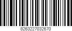 Código de barras (EAN, GTIN, SKU, ISBN): '8263227032670'