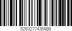 Código de barras (EAN, GTIN, SKU, ISBN): '8263277435988'