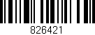 Código de barras (EAN, GTIN, SKU, ISBN): '826421'