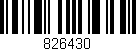 Código de barras (EAN, GTIN, SKU, ISBN): '826430'