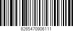 Código de barras (EAN, GTIN, SKU, ISBN): '8265470906111'