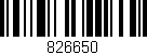 Código de barras (EAN, GTIN, SKU, ISBN): '826650'