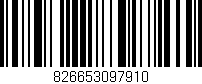 Código de barras (EAN, GTIN, SKU, ISBN): '826653097910'