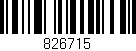 Código de barras (EAN, GTIN, SKU, ISBN): '826715'