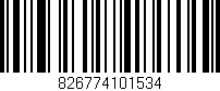 Código de barras (EAN, GTIN, SKU, ISBN): '826774101534'