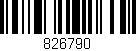 Código de barras (EAN, GTIN, SKU, ISBN): '826790'