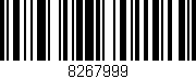 Código de barras (EAN, GTIN, SKU, ISBN): '8267999'