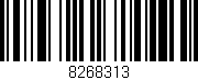 Código de barras (EAN, GTIN, SKU, ISBN): '8268313'