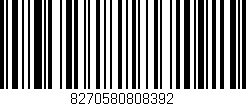 Código de barras (EAN, GTIN, SKU, ISBN): '8270580808392'