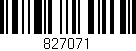 Código de barras (EAN, GTIN, SKU, ISBN): '827071'