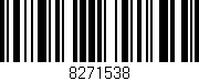 Código de barras (EAN, GTIN, SKU, ISBN): '8271538'