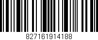 Código de barras (EAN, GTIN, SKU, ISBN): '827161914188'