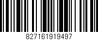 Código de barras (EAN, GTIN, SKU, ISBN): '827161919497'