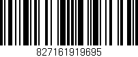 Código de barras (EAN, GTIN, SKU, ISBN): '827161919695'