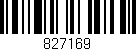 Código de barras (EAN, GTIN, SKU, ISBN): '827169'