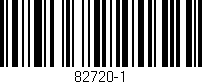 Código de barras (EAN, GTIN, SKU, ISBN): '82720-1'