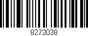 Código de barras (EAN, GTIN, SKU, ISBN): '8273038'