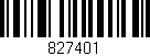 Código de barras (EAN, GTIN, SKU, ISBN): '827401'