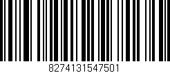 Código de barras (EAN, GTIN, SKU, ISBN): '8274131547501'