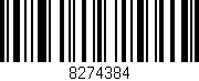 Código de barras (EAN, GTIN, SKU, ISBN): '8274384'