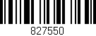 Código de barras (EAN, GTIN, SKU, ISBN): '827550'
