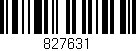 Código de barras (EAN, GTIN, SKU, ISBN): '827631'