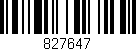 Código de barras (EAN, GTIN, SKU, ISBN): '827647'