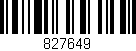Código de barras (EAN, GTIN, SKU, ISBN): '827649'