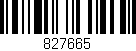 Código de barras (EAN, GTIN, SKU, ISBN): '827665'