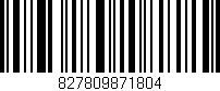 Código de barras (EAN, GTIN, SKU, ISBN): '827809871804'