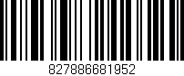 Código de barras (EAN, GTIN, SKU, ISBN): '827886681952'