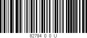 Código de barras (EAN, GTIN, SKU, ISBN): '82794_0_0_U'