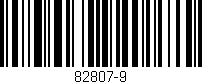 Código de barras (EAN, GTIN, SKU, ISBN): '82807-9'