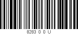 Código de barras (EAN, GTIN, SKU, ISBN): '8283_0_0_U'