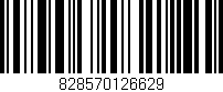 Código de barras (EAN, GTIN, SKU, ISBN): '828570126629'