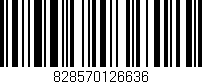 Código de barras (EAN, GTIN, SKU, ISBN): '828570126636'